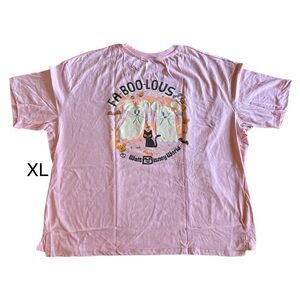 Walt Disney World Halloween Mickey Minnie Ghost Fa-Boo-Lous Pink Shirt XL NWOT